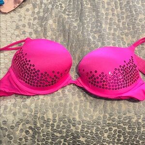 Victoria's Secret Hot Pink Studded Bra